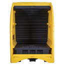 Sealey SJ1010 4 Drum Spill Pallet with Hardcover 485L Capacity