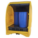 Sealey SJ1010 4 Drum Spill Pallet with Hardcover 485L Capacity