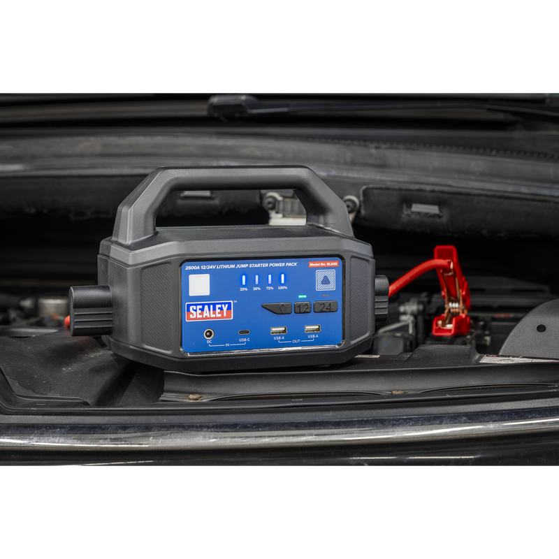 Sealey SL34S 2500A 12/24V Lithium Jump Starter Power Pack