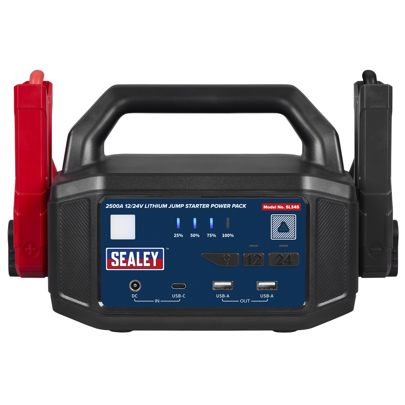 Sealey SL34S 2500A 12/24V Lithium Jump Starter Power Pack