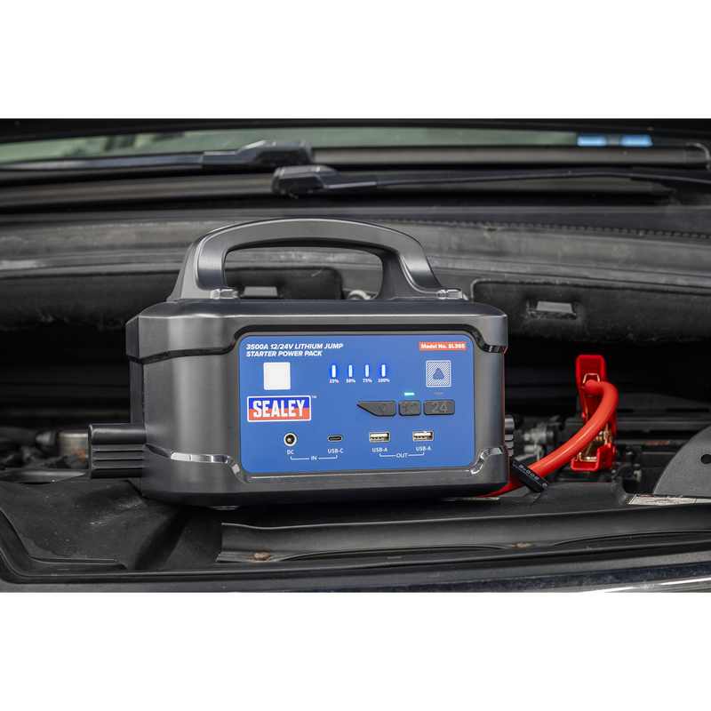 Sealey SL36S 3500A 12/24V Lithium Jump Starter Power Pack
