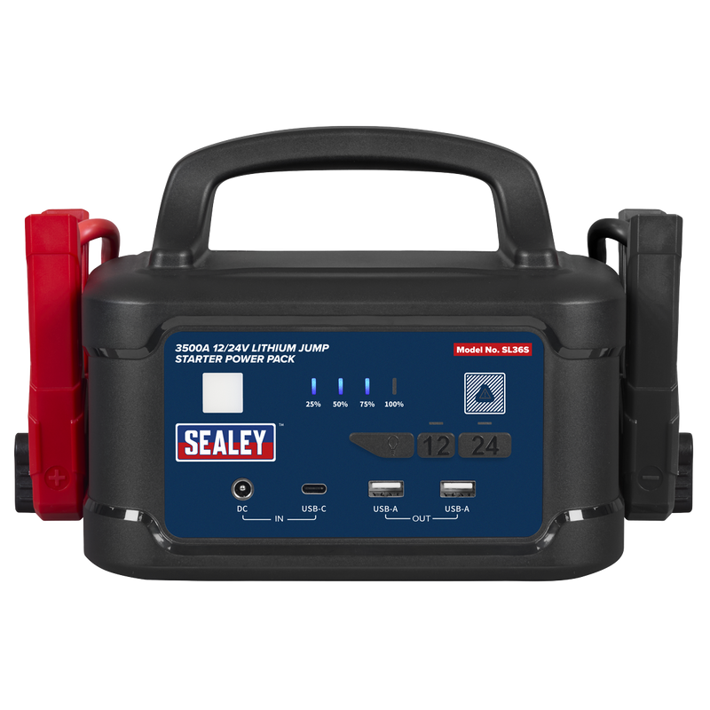 Sealey SL36S 3500A 12/24V Lithium Jump Starter Power Pack