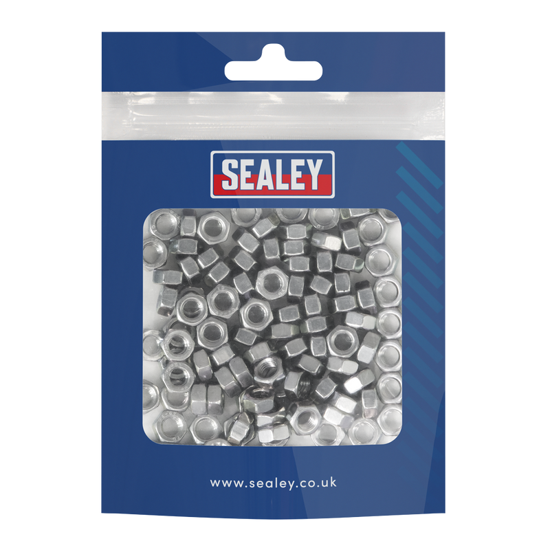 Sealey SS5 Stainless Steel Nut M5 A2, DIN 934 - Pack of 100