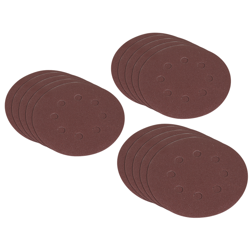 Sealey SSDS02 Hook-and-Loop Sanding Disc Set 125mm 10pc