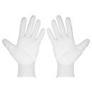 Sealey SSP50L/6 White Precision Grip Gloves - (Large) - Pack of 6 Pairs