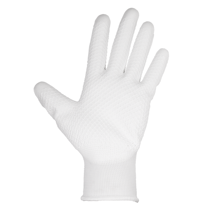 Sealey SSP50L/6 White Precision Grip Gloves - (Large) - Pack of 6 Pairs