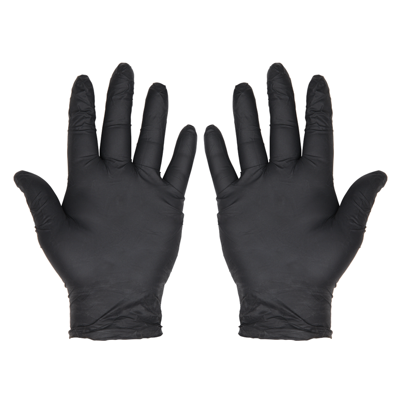 Sealey SSP60L Extra-Thick Powder-Free Disposable Nitrile Gloves, Large - Pack of 100