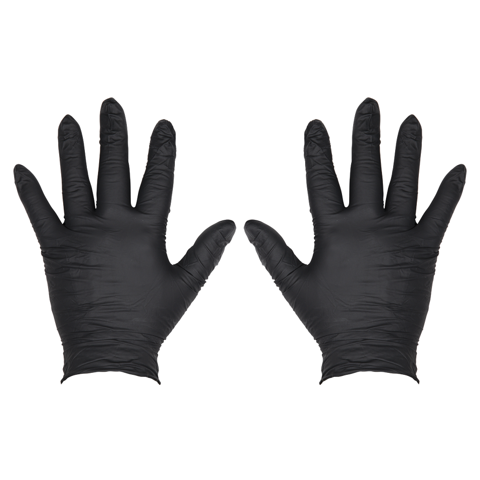 Sealey SSP60XL Extra Thick Powder-Free Disposable Nitrile Gloves, X-Large - Pack of 100