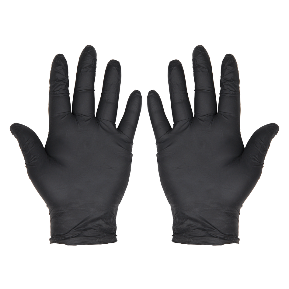 Sealey SSP60XL Extra Thick Powder-Free Disposable Nitrile Gloves, X-Large - Pack of 100