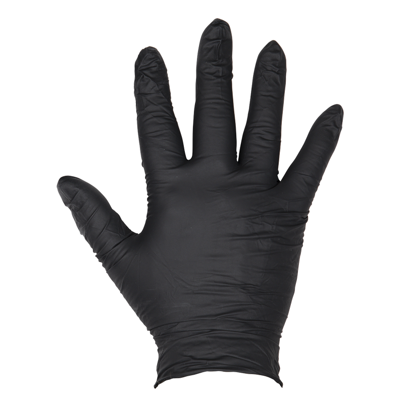 Sealey SSP60XL Extra Thick Powder-Free Disposable Nitrile Gloves, X-Large - Pack of 100