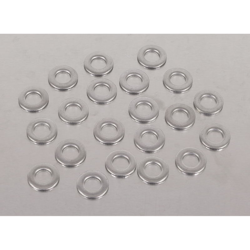 Sealey SSW10 Stainless Steel Flat Washer M10 A2, DIN 125 - Pack of 100