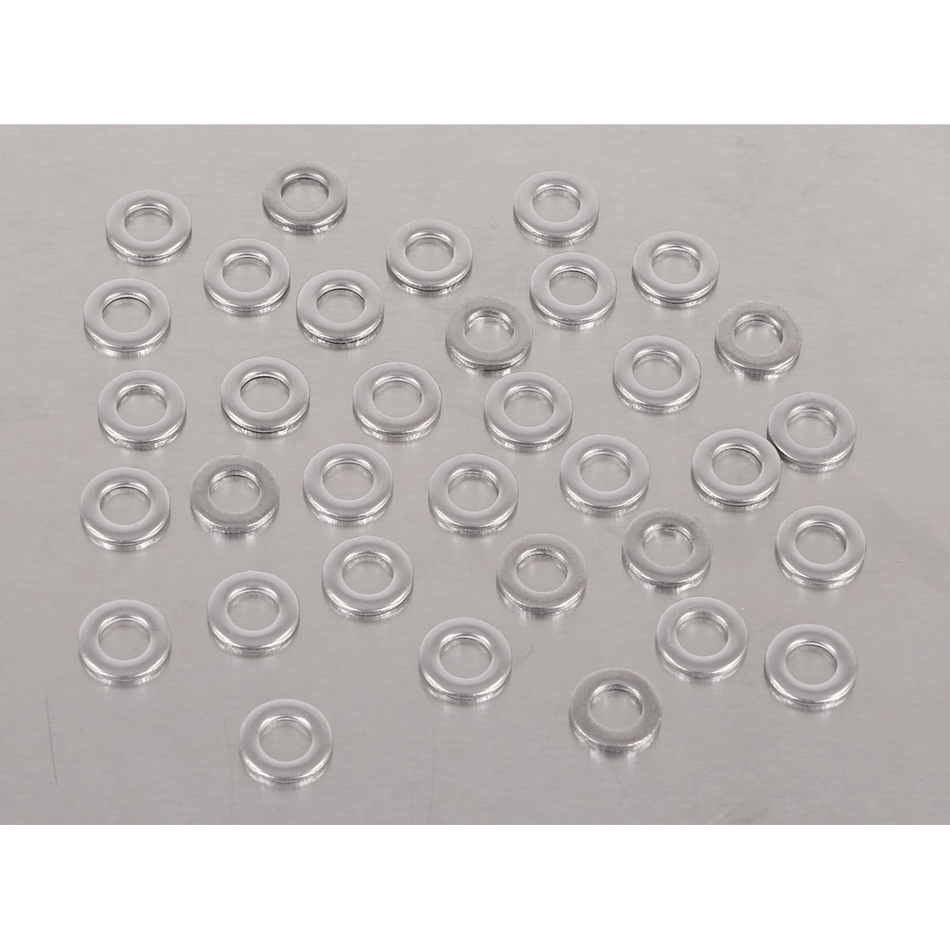 Sealey SSW5 Stainless Steel Flat Washer M5 A2, DIN 125 - Pack of 100