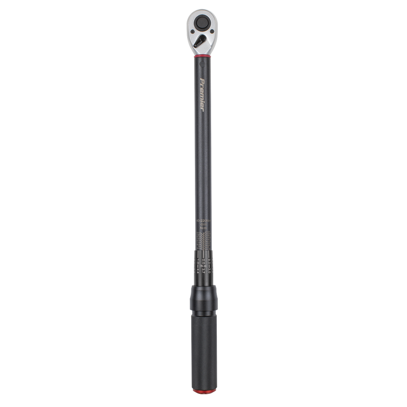 Sealey STW904B Torque Wrench Micrometer 1/2"Sq Drive Calibrated 40-220Nm - Premier Black