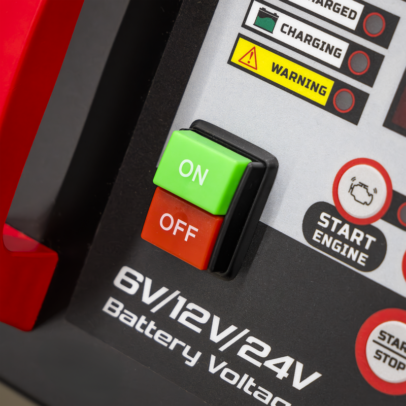 Sealey SUPERSTART750E 6/12/24V Battery Starter/Charger 750A