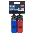 Sealey SX01819 Alloy Wheel Impact Socket Set 1/2"Sq Drive 2pc