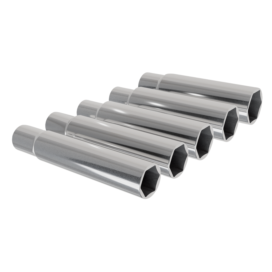 Sealey SX1519 Extra-Deep Socket Set 15, 16, 17, 18 & 19mm 5pc 3/8"Sq Drive