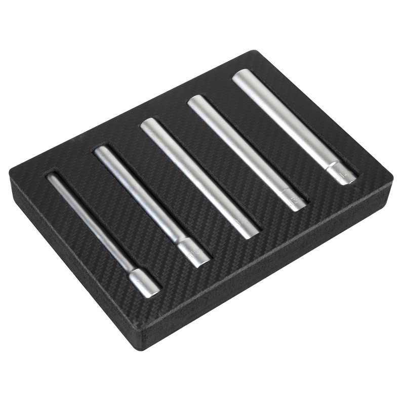 Sealey SX814 Extra-Deep Socket Set 5pc 8, 10, 12, 13, 14mm 3/8"Sq Drive