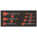 Sealey TBTE03 Insulated Open-End Spanner Set with Tool Tray 7pc VDE Approved