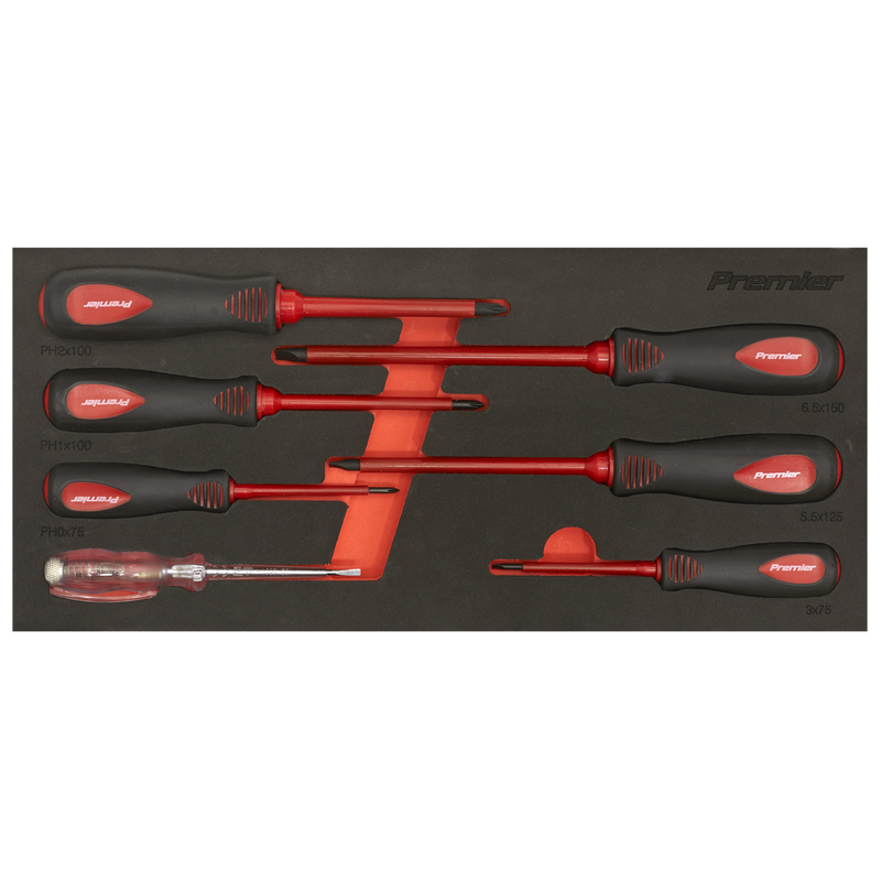 Sealey TBTE04 Screwdriver Set 7pc VDE Approved