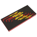 Sealey TBTECOMBO2 63pc Insulated Tool Kit with 7 Drawer Rollcab