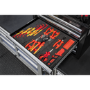 Sealey TBTECOMBO2 63pc Insulated Tool Kit with 7 Drawer Rollcab