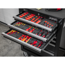 Sealey TBTECOMBO2 63pc Insulated Tool Kit with 7 Drawer Rollcab