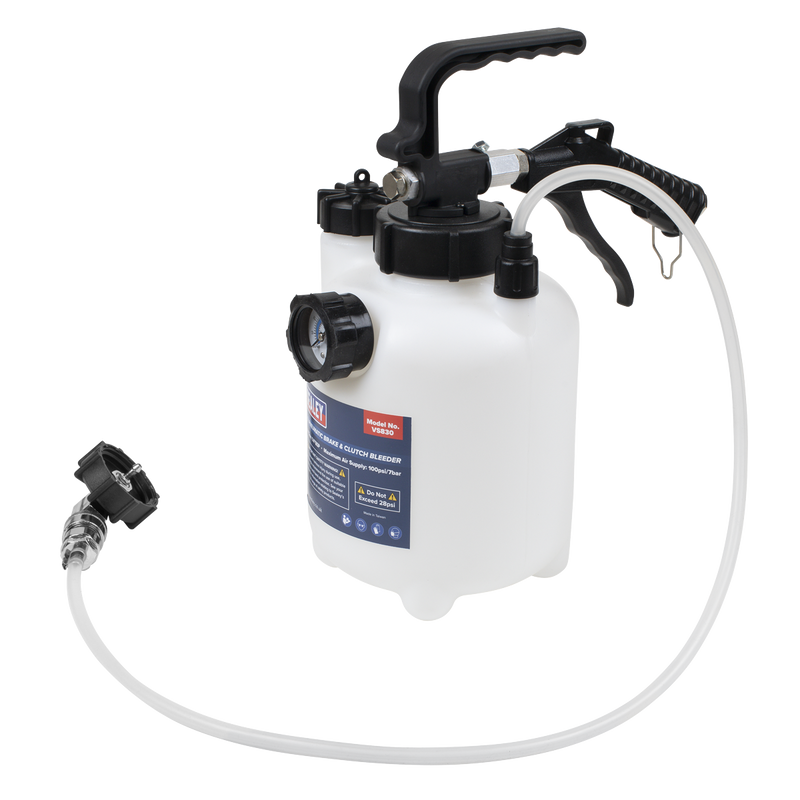 Sealey VS830 Pneumatic Brake & Clutch Bleeder 2.5L