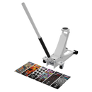 Sealey 2000CW Low Entry Custom Design Trolley Jack with Rocket Lift 2 Tonne - White