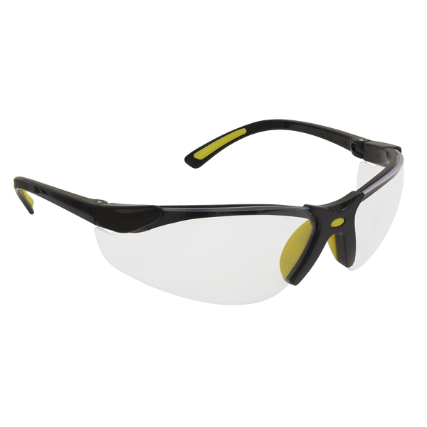 Sealey 9213 Worksafe® Zante Style Clear Safety Glasses with Flexi Arms