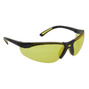 Sealey 9215 Worksafe Zante Style Amber Lens Safety Glasses with Flexi Arms