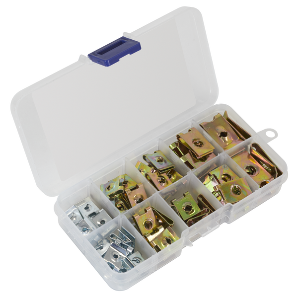 Sealey AB074SN Spire Nut Assortment 74pc