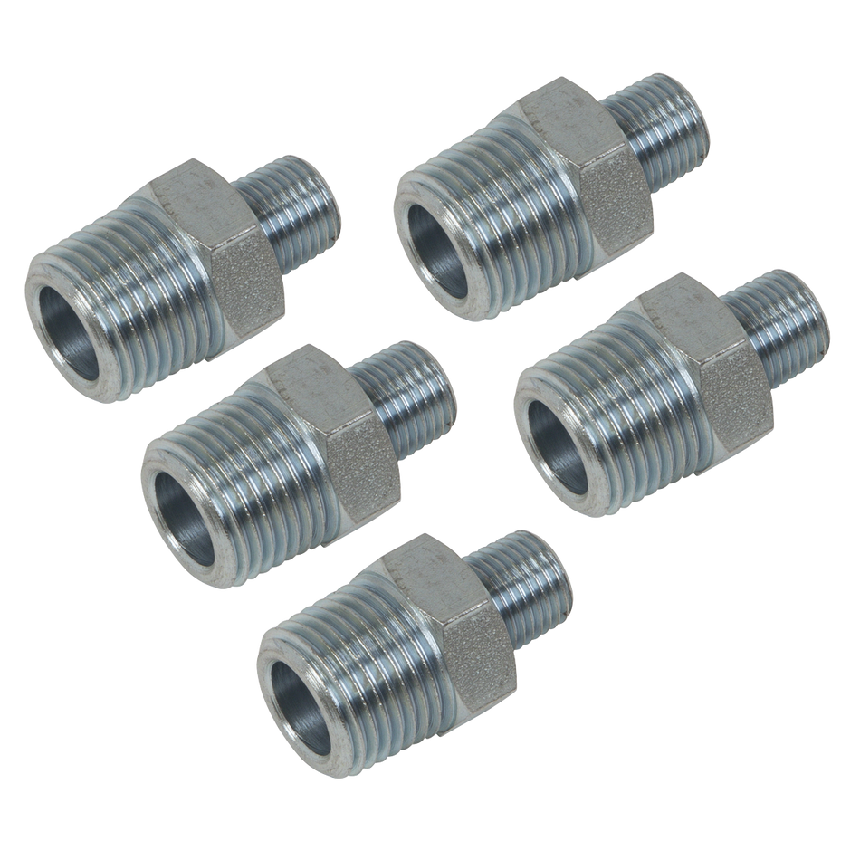 Sealey AC101 Reducing Union 1/2"BSPT to 1/4"BSPT - Pack of 5