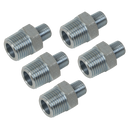 Sealey AC101 Reducing Union 1/2"BSPT to 1/4"BSPT - Pack of 5