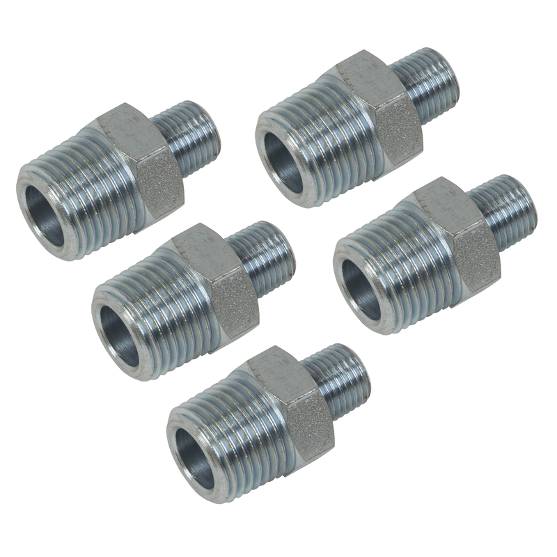 Sealey AC101 Reducing Union 1/2"BSPT to 1/4"BSPT - Pack of 5