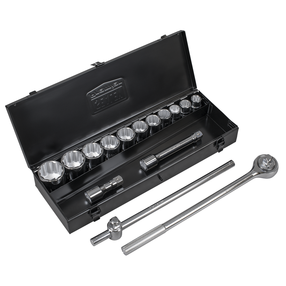 Sealey AK2585 Socket Set 15pc 3/4"Sq Drive 12-point WallDrive