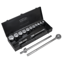 Sealey AK2585 Socket Set 15pc 3/4"Sq Drive 12-point WallDrive