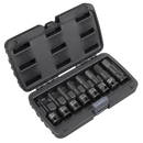 Sealey AK5600 Impact Hex Socket Bit Set 8pc 1/2"Sq Drive - Imperial