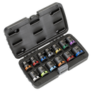 Sealey AK56160M Lock-On‚Ñ¢ Impact Socket Set 1/2"Sq Drive 13pc 6pt Metric