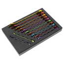 Sealey AK63267 Premier Multi-Coloured Combination Spanner Set 12pc