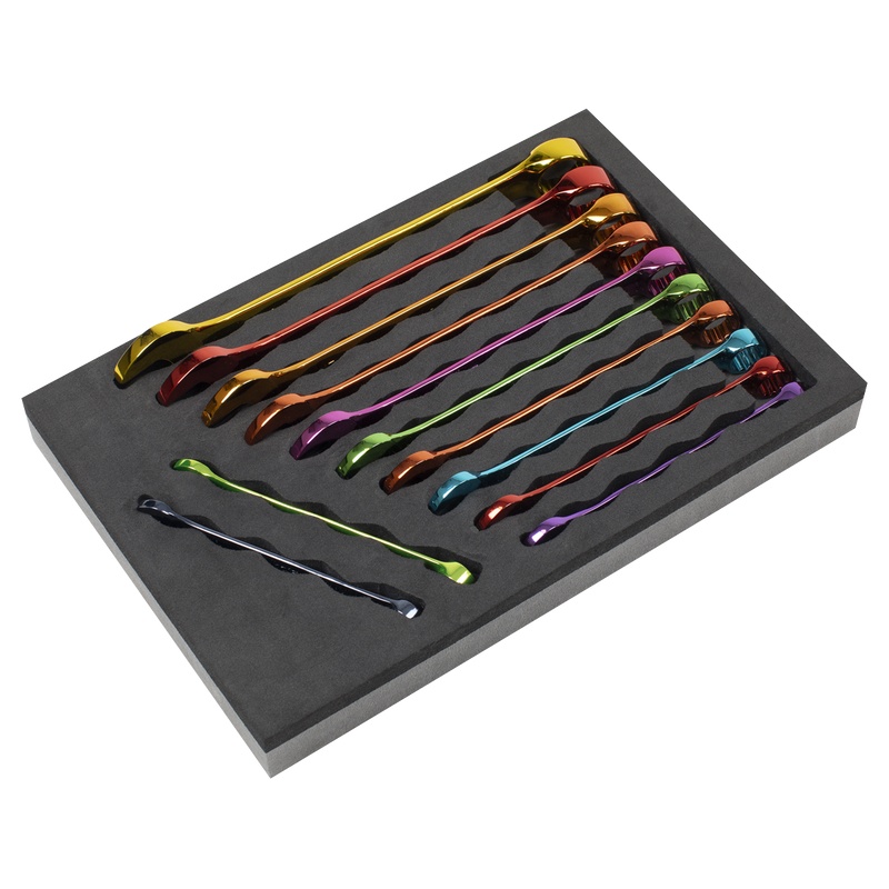 Sealey AK63267 Premier Multi-Coloured Combination Spanner Set 12pc