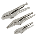 Sealey AK6876 Locking Pliers Set 3pc