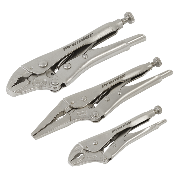 Sealey AK6876 Locking Pliers Set 3pc