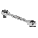 Sealey AK6972 Micro Ratchet Bit Driver & Wrench 1/4"Sq & 1/4"Hex Drive