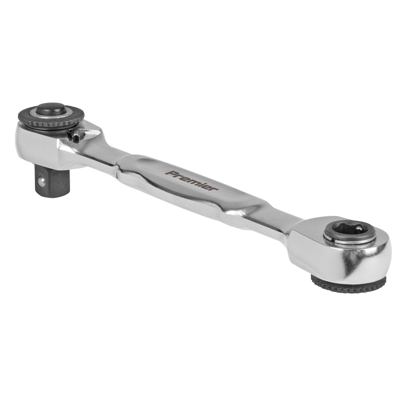 Sealey AK6972 Micro Ratchet Bit Driver & Wrench 1/4"Sq & 1/4"Hex Drive