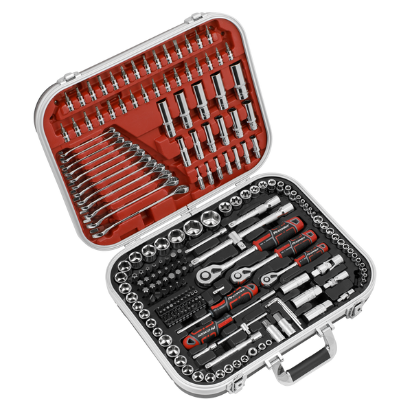 Sealey AK7982 Socket Set 216pc 1/4", 3/8" & 1/2"Sq Drive WallDrive