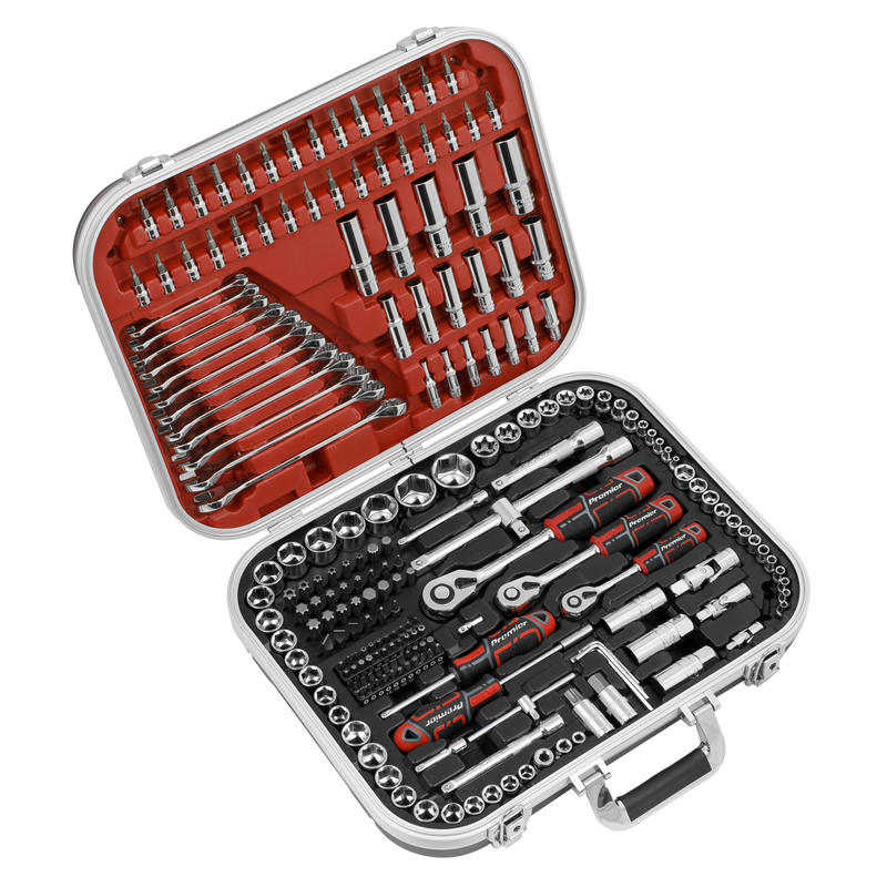 Sealey AK7982 Socket Set 216pc 1/4", 3/8" & 1/2"Sq Drive WallDrive