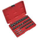Sealey AK8132 Slim Design Bolt & Nut Extractor Set 32pc