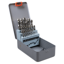 Sealey AK8191 Left-Hand Spiral Drill Bit Set 25pc
