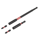 Sealey AK8276 Power Tool Bit Holder Set 4pc Impact Grade