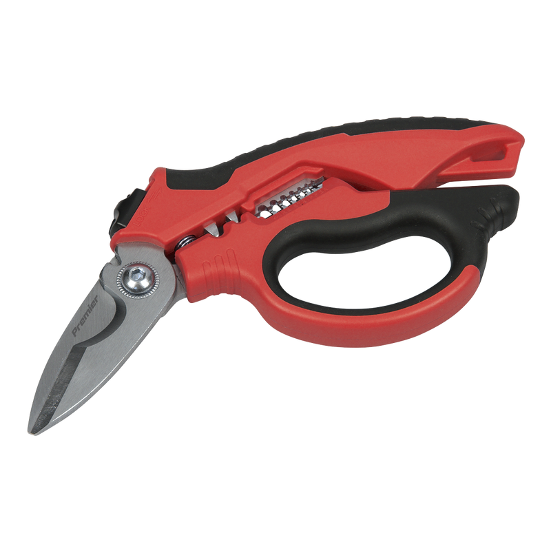 Sealey AK8527 Heavy-Duty Electrician's Angled Shears 200mm 3-In-1